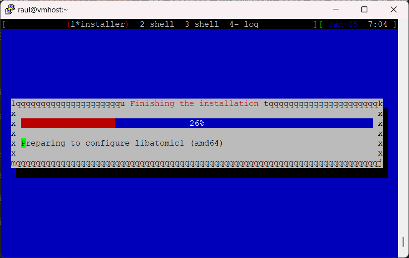 Configuración final